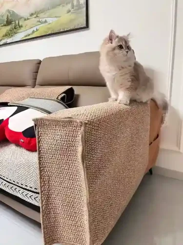 Click to view full screen Protège Accoudoir Canapé Anti-Griffes Chat – Sisal – 5 Tailles photo review