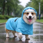 Imperméable pour Corgi – Protection Ventre bleu