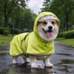 Imperméable pour Corgi – Protection Ventre vert