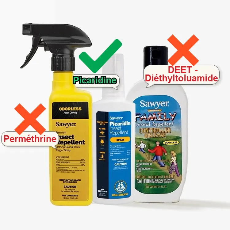 La picaridine est un ingrédient répulsif contre les moustiques qui est sans danger pour les chats.