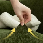 tissu-chenille-haute-resistance-anti-griffure-canape-vert-olive Housse Canapé Chenille vert, test de résistance et d'élasticité du tissu anti-griffure