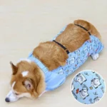 combinaison-protection-ventre-corgi-clic-clac combinaison protection ventre corgi tissu detail