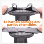 harnais-parties-extensibles Détail des parties extensibles du harnais pour chat Main Coon