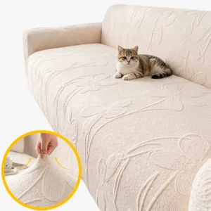 Housse de Canapé Protection Chat – Motif Trèfle Anti-Griffes & Décorative