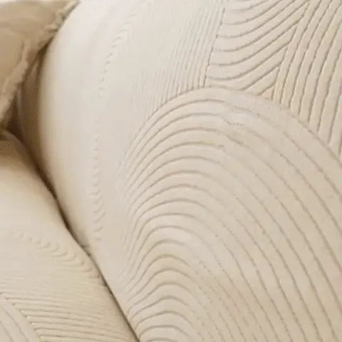 Protection Canapé Chat Extensible | Housse Jacquard Crème Installation facile et rapide de la housse de protection de canapé extensible