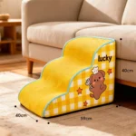 escalier-chien-40cm-salon Escalier pour chien 40 cm dans un salon