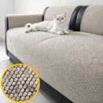 Jeté de canapé grande taille en chenille « Petits Pavés »