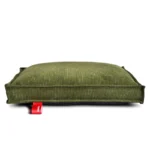 Coussin pour chien en velours côtelé, coloris vert olive