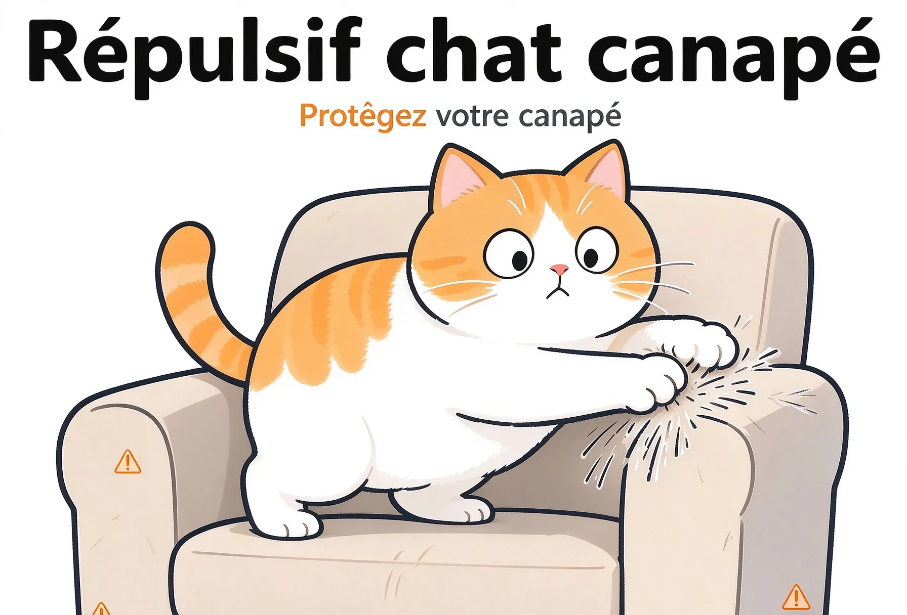 Répulsif chat canapé : ce qui marche vraiment, et ce qui est dangereux Répulsif chat canapé